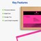 Avery Printable Shipping Labels, 5-1/2" x 8-1/2", Neon Magenta, Laser & Inkjet Compatible, 200 Blank Labels Total, Great for Branding, Mailing, Organizing, and More (5948)